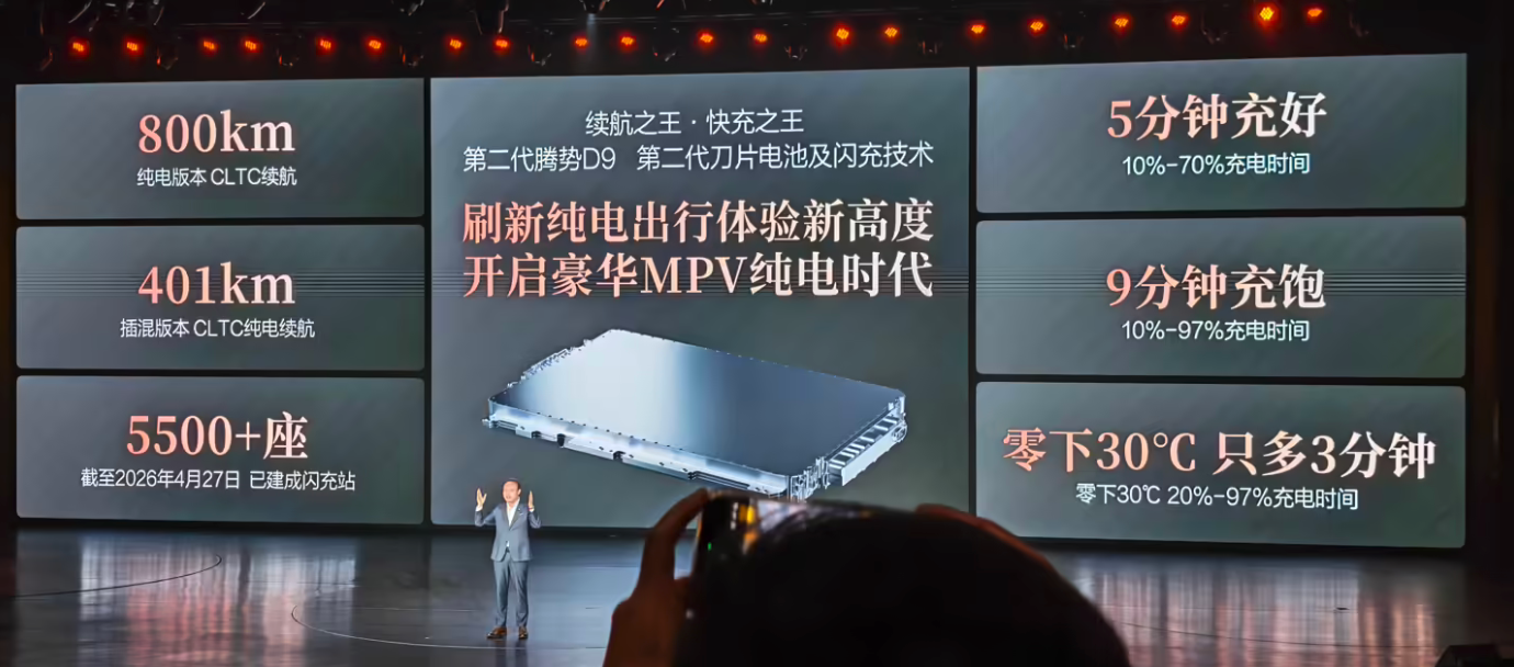 比亚迪第二代腾势D9正式上市 35.98万元起 全系支持闪充